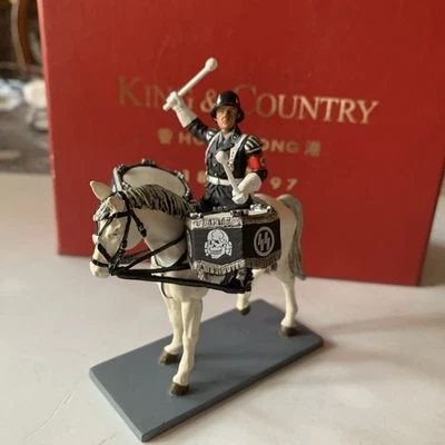 King & Country Miniatures LAH 36 Alemania Segunda Guerra Mundial Leibstandarte Caballo, Baterista, Caja Foto 1 de 4
