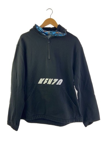 KENZO Felpa con Cappuccio M Cotone Nero