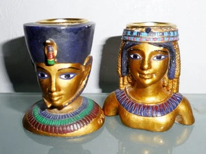 VINTAGE VERONESE SUMMIT COLLECTION FIGUR KERZENSTÄNDER ÄGYPTISCHER KÖNIG DESIGN - Bild 1 von 5