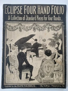Eclipse Four Hand Folio Collection Standard Pieces for 4 Hands PIANO Song Book - Picture 1 of 24