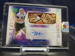 2025 Panini Origins Mason Graham Auto Jumbo Brownie the Elf Patch Logo* LESEN🔥 - Bild 1 von 8