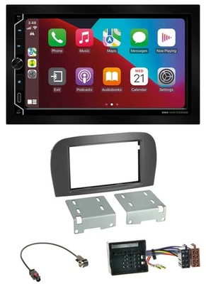 ESX 2DIN DAB USB MP3 Bluetooth Autoradio für Mercedes SL-Klasse R230 2006-2011 - Bild 1 von 4