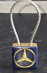 Vintage NOS Blau Mercedes Schlüsselanhänger Schlüsselring Heritage - Bild 1 von 4