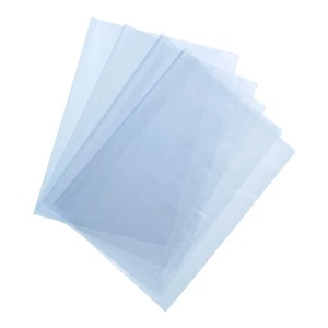 100 Pezzi Sacchetti Termoretraibili 21,5x17,5 Pollici, Blu Trasparente PVC Termoretraibile Wrap - Foto 1 di 6