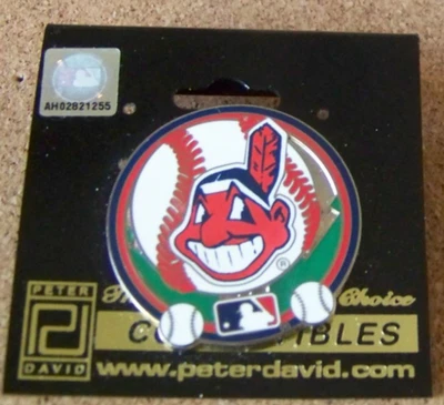 Cleveland Indians baseball lapel pin MLB 2008 - Image 1 of 4