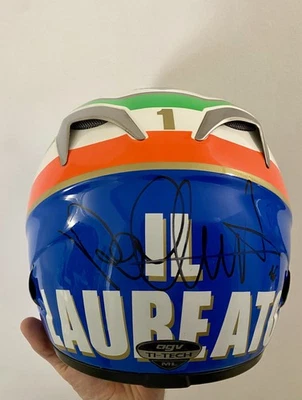 Casco Agv Ti-tech Mugello 2005 VALENTINO ROSSI (YAMAHA M1) Helmet Autografato - Immagine 1 di 4