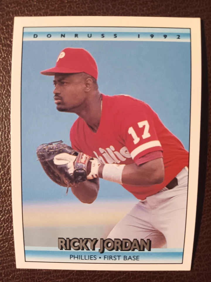 RICKY JORDON PILADELPHIA PHILLIES 1992 DONRUSS BASEBALL CARD #458 - Image 1 of 1