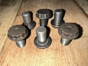 6 X 88-05 Honda Civic CRX 1.5L 1.6L 1.7L SOHC Standard Manual Flywheel Bolts OEM - Picture 1 of 6