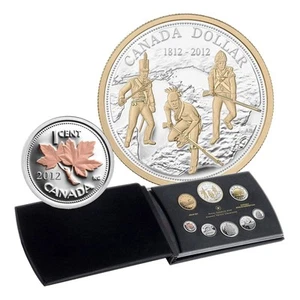 Canada 2012 200th Anniversary War of 1812 Deluxe .9999 Fine Silver Proof Set - Picture 1 of 11