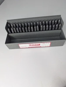 C.H. "Juego de letras y números del alfabeto de sellos de acero HANSON 21624 3/32"" EE. UU. Herramienta" - Imagen 1 de 7