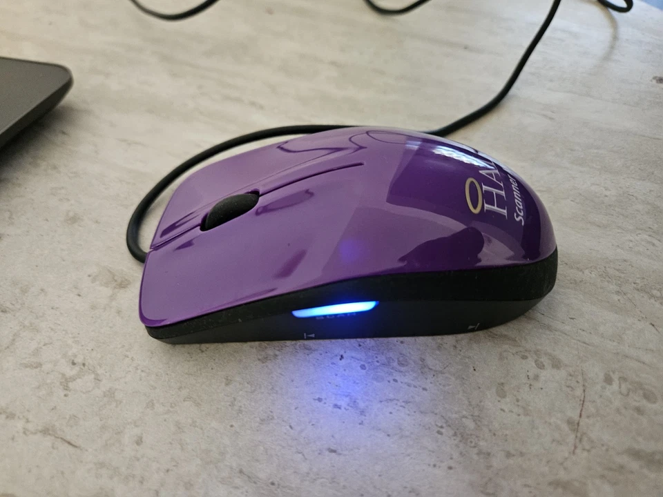 HALO  Scanner Mouse purple Tested very good condition  - Image 1 of 2