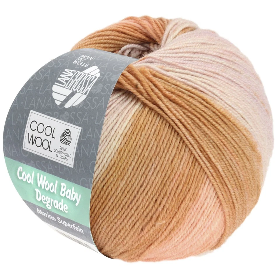 Wolle Kreativ! Lana Grossa - Cool Wool Baby Degrade - Fb. 511 taint/lachs 50 g - Bild 1 von 1