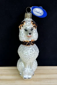 "RARE" Goebel Heirloom poodle Glass Christmas Ornament - Picture 1 of 9