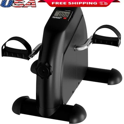 Under Desk Exercise Bike Mini Pedal Bike Adjustable Resistance LCD Screen New - Image 1 of 4