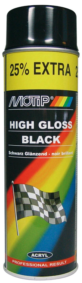 Peinture auto universelle noir brillant, 500ml - Motip