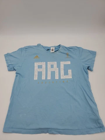 Adidas Russia 2018 Soccer XL Argentina Blue Sports Mens Shirt..T138 Cover