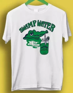 New Swamp Water Punk Rock Cartoon Alligator Meme Gift Funny Tee Style T-Shirt - Picture 1 of 5