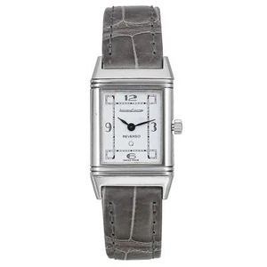Jaeger LeCoultre Reverso Lady Steel White Dial Ladies Quartz Watch 140.025.8 - Picture 1 of 7