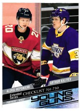 2020-21 Aleksi Heponiemi Arthur Kaliyev Young Guns Checklist
