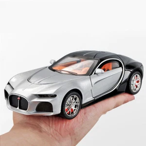 1:24 For Bugatti Atlantic Sound Light Kids Vehicle Toy Model Car Diecast Gifts - Picture 1 of 15