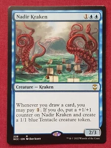 Magic The Gathering NEW CAPENNA COMMANDER NADIR KRAKEN blue card MTG - Picture 1 of 2