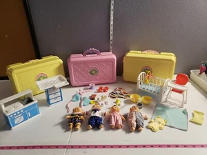 Vintage Cabbage Patch Kids Minis Toy Lot With Playsets And Accessories  - Picture 1 of 11