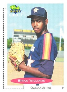 1991 Classic Best Brian Williams 14 Minor League Osceola Astros MLB Astros
