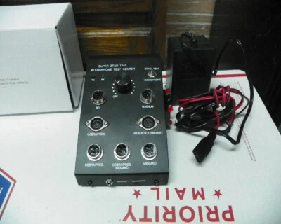  Micrófono CENTRO DE PRUEBAS NUEVO Super Star T747 CON FUENTE DE ALIMENTACIÓN 12VDC Foto 1 de 4