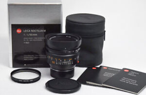 Leica Noctilux-M 50mm f/1.0 E60 Lens No.395xxxx 11822 w/Caps Leica M11  M10R M10