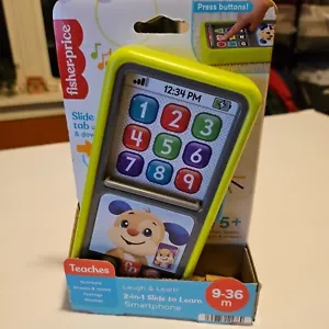 Fisher-Price Laugh & Learn 2 en 1 Slide to Learn Smartphone Juguete Iluminado con Música - Imagen 1 de 6