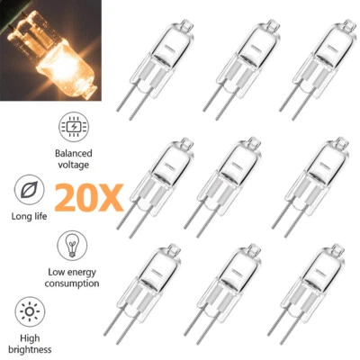 20X Halogen Bulb G4 12v 20w Light 360degree Lighting White Lamp Home Lighting - Image 1 of 4