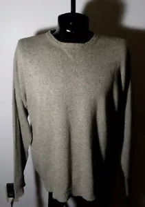 Men's ALFANI Taupe Silk Blend Long Sleeve Sweater Size L - Picture 1 of 6