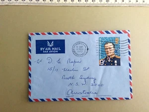 GB Postal History: 1972 Polar Explorers 9p Scott Huntly to Australia - Picture 1 of 1