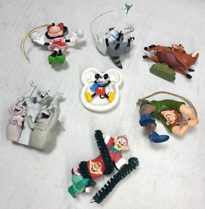 7 Vintage Disney Figuren Weihnachtsschmuck Figuren Disneyana Disneycore - Bild 1 von 22