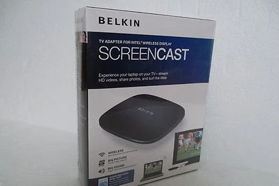 Adaptador de TV Belkin ScreenCast para pantalla inalámbrica Intel Full HD 1080 F7D4501 NUEVO Foto 1 de 4