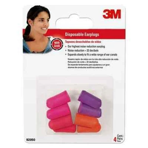 3M 92050H4-DC 32 dB Multicolor Disposable Earplugs for Hearing Protection 1 Pack - Picture 1 of 2