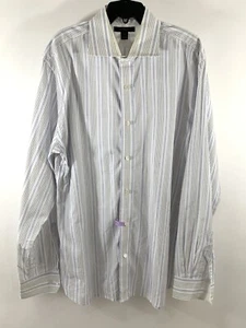 Express Casual Shirt Men XL Modern Fit Long Sleeve White Button Front Shirt - Picture 1 of 5