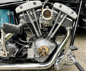 EE. UU. Patriota Tío Sam Pájaro Volador Latón Punto de Tiempo Cubierta Cabeza de Pala Evo Harley - Imagen 1 de 11