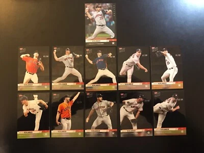 2019 TOPPS NOW JUSTIN VERLANDER #’d/99 BLACK Chrome 10 Card Cy Young Set + - Image 1 of 4
