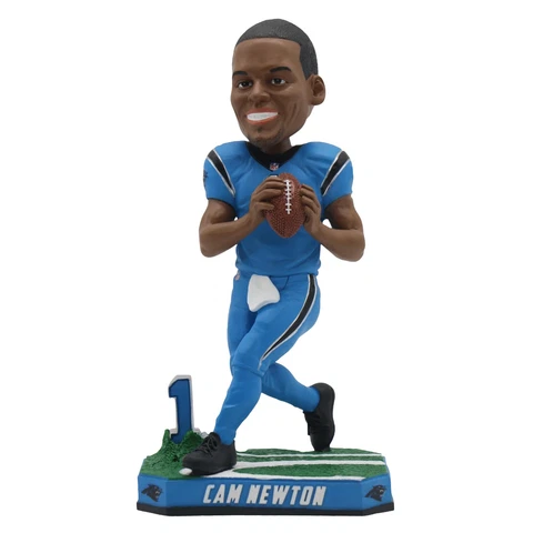 Cam Newton Carolina Panthers Special Edition Color Rush Bobblehead NFL Cover