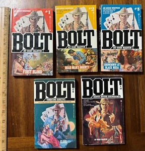 Lot 5 Bolt Erwachsene Western Romane Vintage Cort Martin Taschenbücher #1, 2, 3, 6, 10 - Bild 1 von 2
