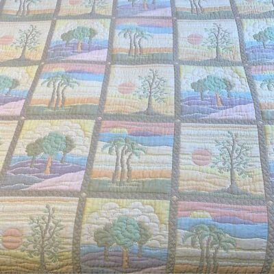 Colcha Colcha Almohada Falsa Vintage Años 70 Revertir Colores Pastel Españoles Foto 1 de 4