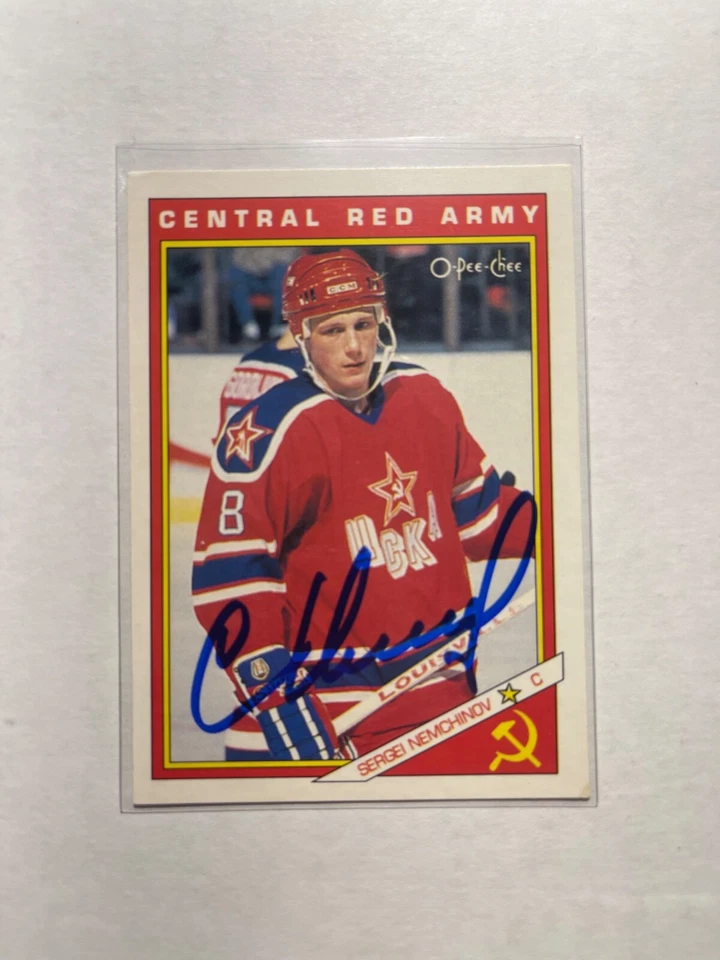 New York Rangers SERGEI NEMCHINOV Signed Card - Image 1 of 1