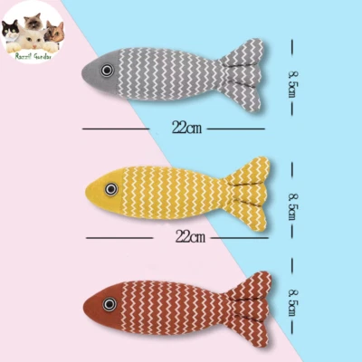 Cat Play Fish Shape Mint Catnip Fish Gifts Interactive Scratch Toys Cat Supplies - image 1 of 4