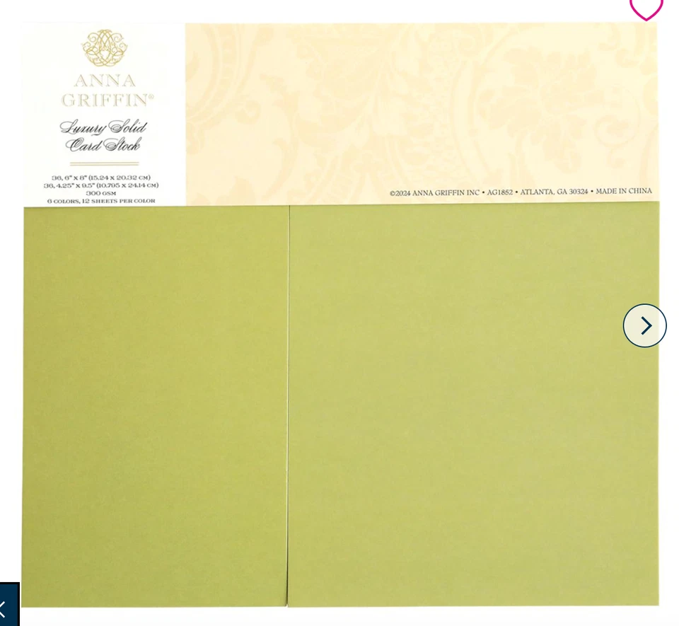Anna Griffin Luxury MATTE Card Stock 6x8 ,4.25x9.25 , 72 PC Sealed - Image 1 of 4