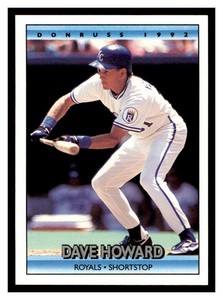 1992 Donruss #567 DAVID HOWARD Kansas City Royals