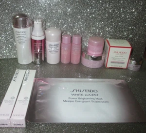 Lot of 12 - Shiseido White Lucent Softener, Cream, Lotion, Eye Cream Travel Size - Picture 1 of 6