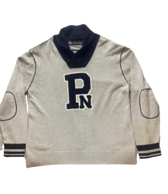 Parish Nation Sweater Adult 3XL XXXL Gray Black PN Pullover Shawl Collar Mens - Image 1 of 4