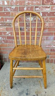 古董橡木椅板底部主轴靠背 #3 — 第 1/4 张图片