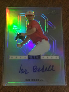 IAN BEDELL 2017 LEAF PERFECT GAME AUTOGRAPH SILVER PRISMATIC CARDINALS ROOKIE